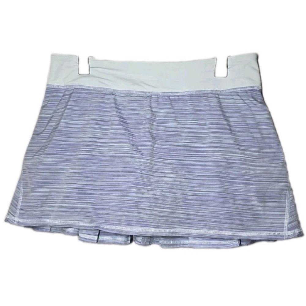 Lululemon Skort Skirt Pleated Tennis Athleisure Sporty Feminine Golf Stripe 10